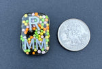 Sprinkle Xray Markers, Rectangle, 2 or 3 Initials, Cute, Fun, Halloween