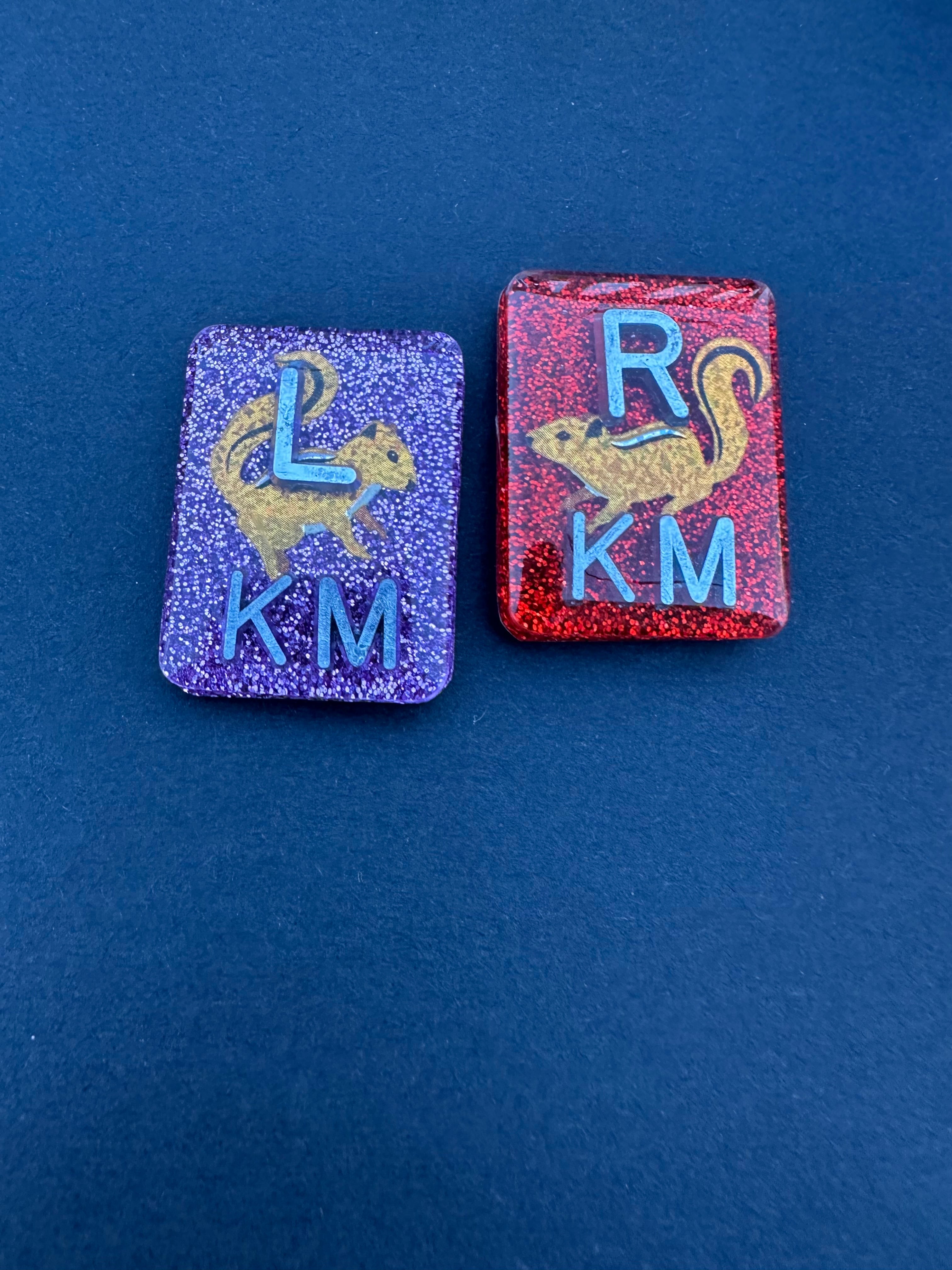 Cute Squirrel Xray Markers, With 2 Initials