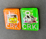 frankenstein and dracula X-ray Markers, With 2 or 3 Initials, Large Rectangle, Halloween, spooky