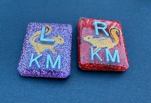 Cute Squirrel Xray Markers, With 2 Initials