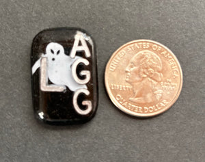 Ghost Xray Markers, With 2 or 3 Initials, small  Rectangle, Spooky, Casper, Halloween