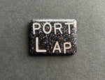 Port L AP Xray Marker, Portable, Left, AP Rectangle, Glitter, Mobile