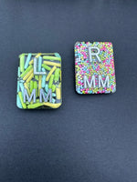 Sprinkle Xray Markers, Rectangle, 2 or 3 Initials, Cute, Fun, Easter, spring