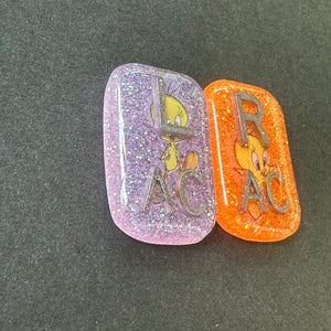 Tweety Bird X-ray Markers, 2 or 3 Initials, cute, tweety, bird, Small Rectangle, Glitter