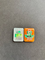 St. Patrick's Day Xray Markers, Rectangle, With Initials, Glitter, St Patricks Day, Irish, Shamrock, Leprechaun, Top Hat