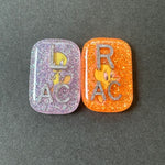 Tweety Bird X-ray Markers, 2 or 3 Initials, cute, tweety, bird, Small Rectangle, Glitter