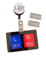 Student Xray Tech Bundle, Xray Markers, Large Rectangle, Badge Reel, Marker Holder, Radgrips, Radiology, Clinical