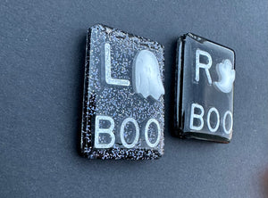 Cute Ghost Xray Markers, With 2 or 3 Initials, Large Rectangle, Spooky, Casper, Halloween