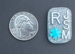 White & blue snowflake Xray Markers, With 2 or 3 Initials, snowflake Winter Xray Markers