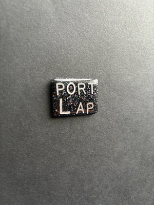 Port L AP Xray Marker, Portable, Left, AP Rectangle, Glitter, Mobile