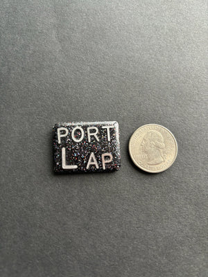 Port L AP Xray Marker, Portable, Left, AP Rectangle, Glitter, Mobile