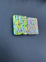 Sprinkle Xray Markers, Rectangle, 2 or 3 Initials, Cute, Fun, Easter, spring