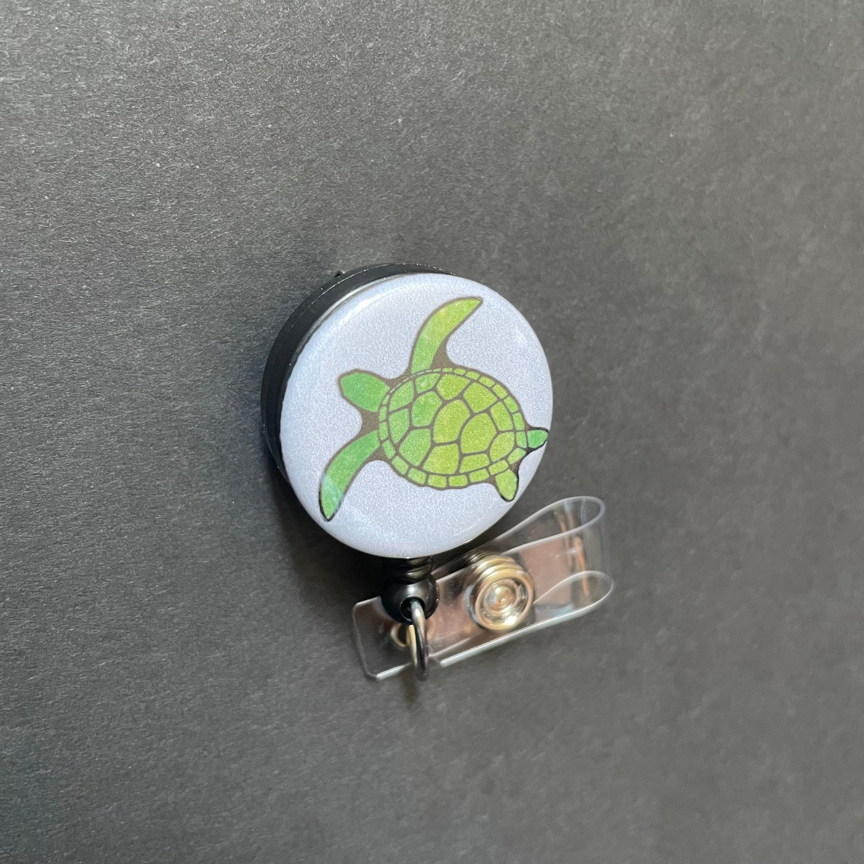 Sea Turtle Retractable Badge Reel ID Badge Holder