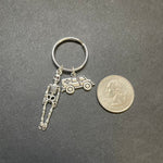 Ambulance Charm & Skeleton Key Chain, Radiology, Medical, Paramedic, Gift