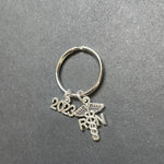 RN Caduceus Key Chain W/ Year, RN, Graduate, Nursing, Gift