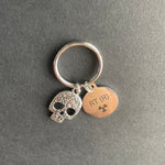 RT(R) Charm and Skull Key Chain, Radiology, Xray Tech, Gift