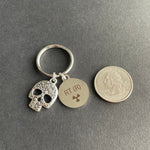 RT(R) Charm and Skull Key Chain, Radiology, Xray Tech, Gift