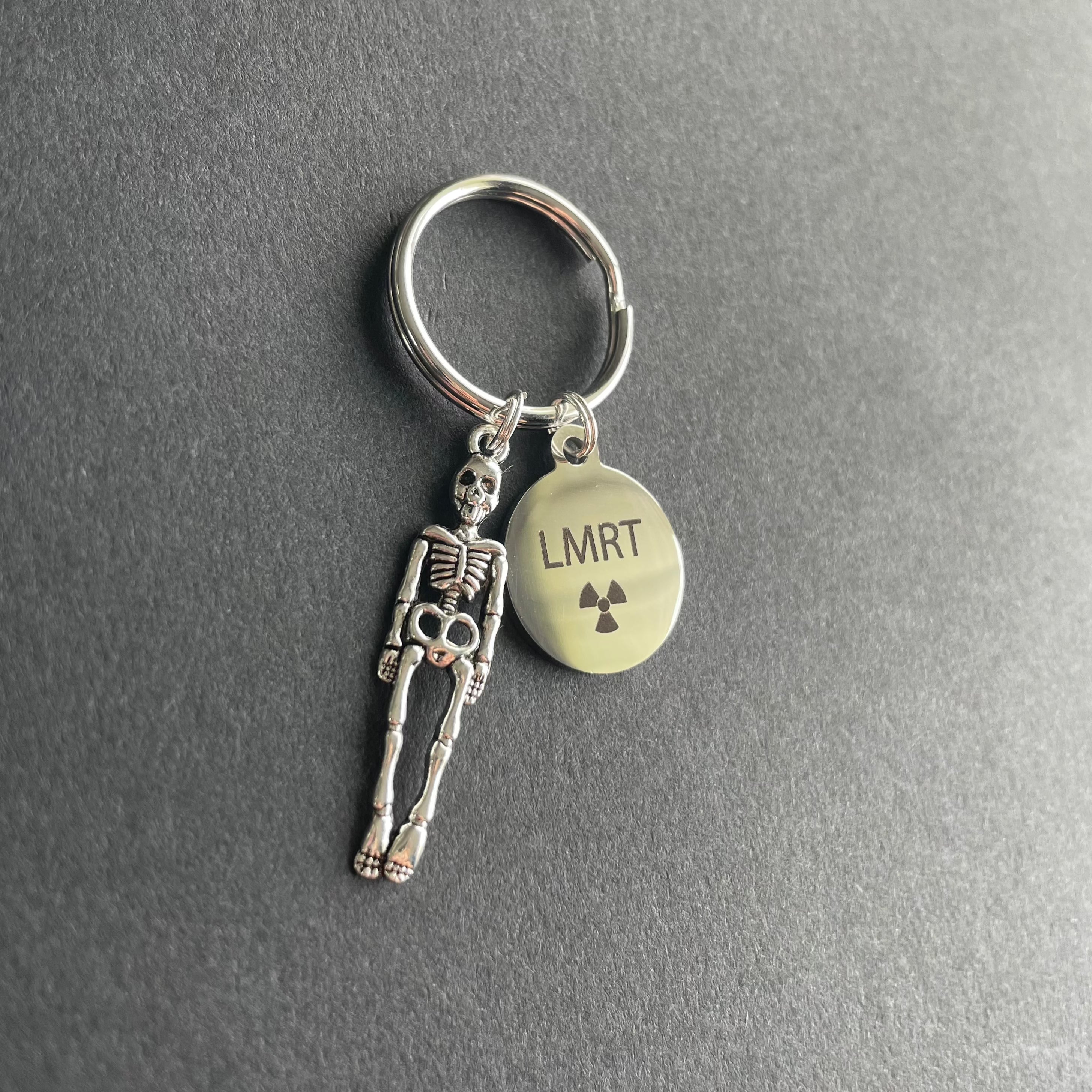 LMRT Charm & Skeleton Key Chain, Radiology, Xray Tech, Gift