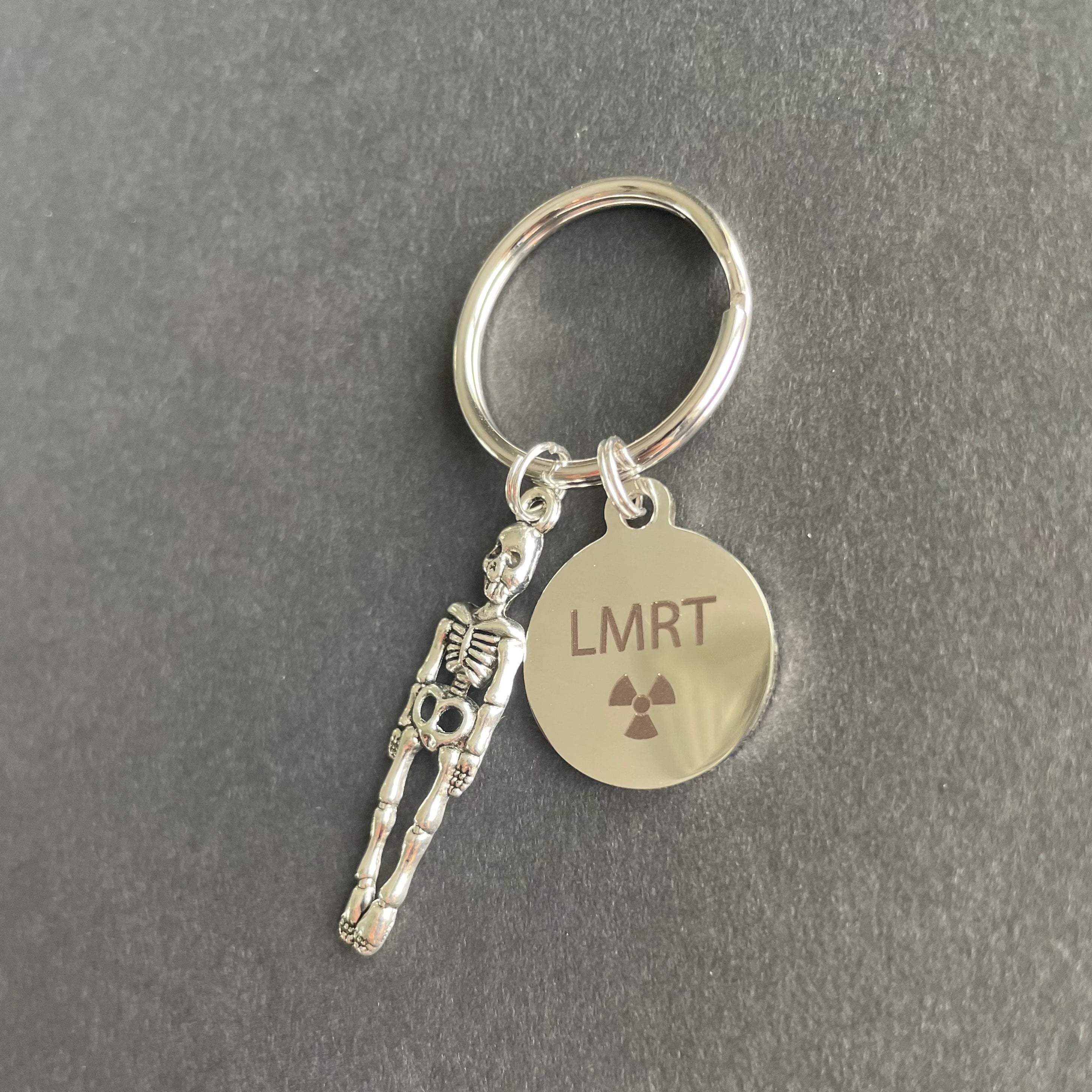 LMRT Charm & Skeleton Key Chain, Radiology, Xray Tech, Gift