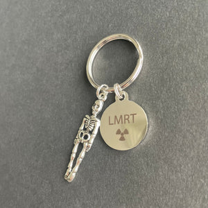 LMRT Charm & Skeleton Key Chain, Radiology, Xray Tech, Gift