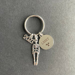 LMRT Skeleton Key Chain W/ Year, Radiology, Xray Tech, Gift