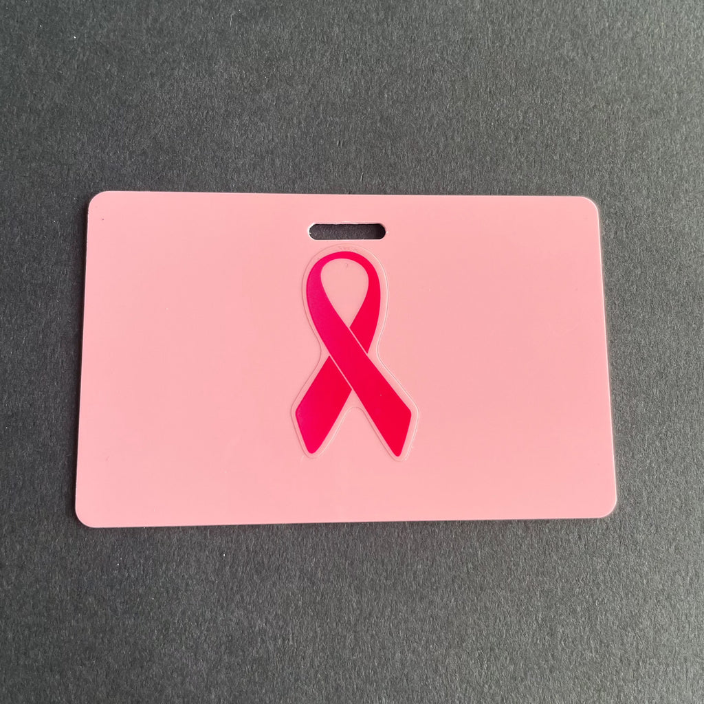 Breast Cancer Ribbon Xray Marker Holder, Breast Cancer, PVC, ID Badge