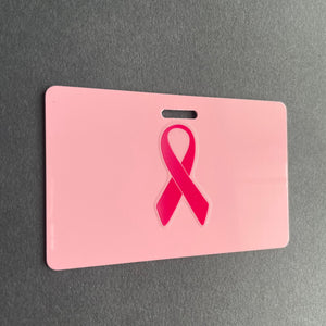 Breast Cancer Ribbon Xray Marker Holder, Breast Cancer, PVC, ID Badge