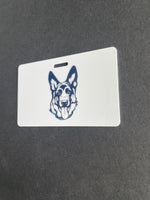 German Shepherd Xray Marker Holder, Dog, PVC, ID Badge