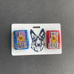 German Shepherd Xray Marker Holder, Dog, PVC, ID Badge