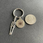 Radiate Positivity Skeleton Key Chain, Radiology, Xray Tech, Gift