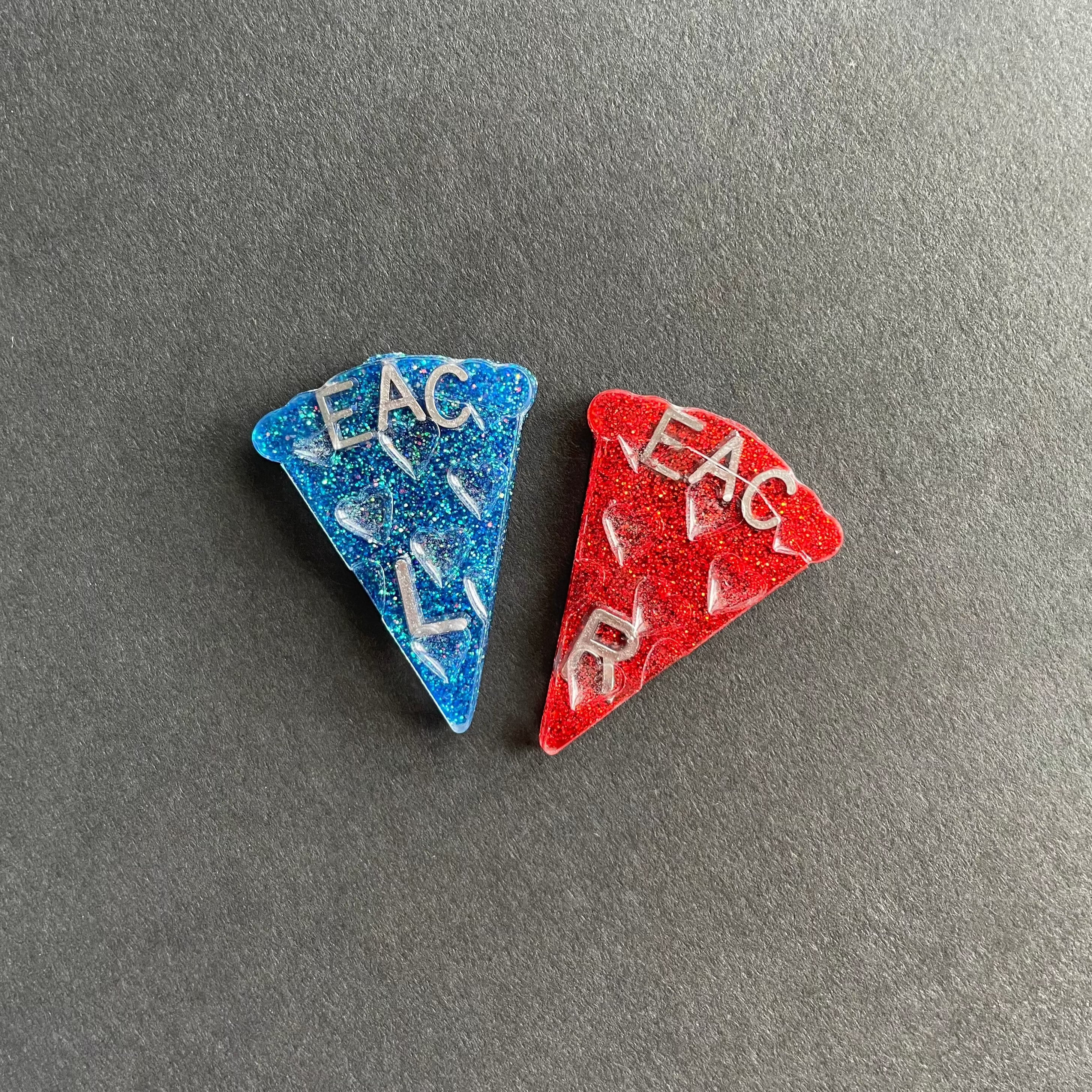 Pizza Slice Xray Markers, With 2 or 3 Initials