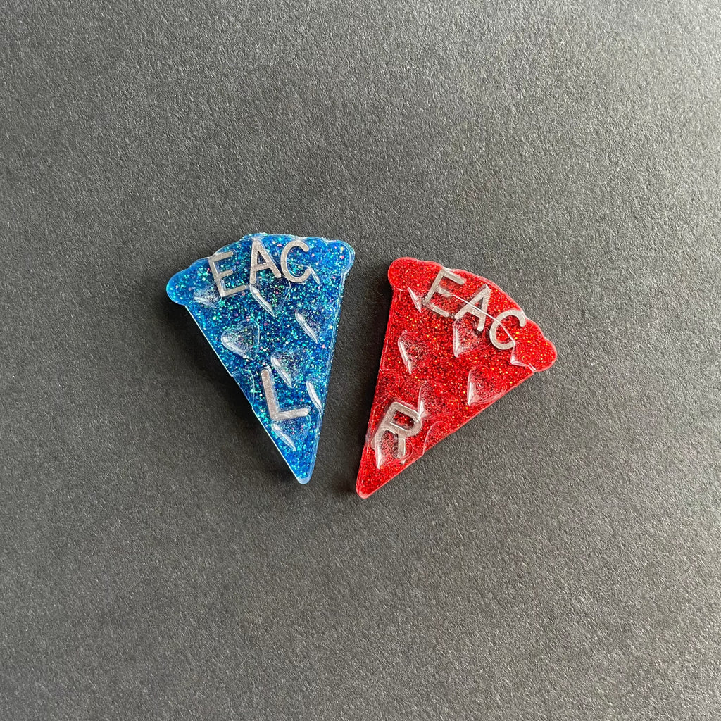 Pizza Slice Xray Markers, With 2 or 3 Initials