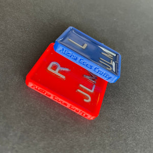 Classic Red & Blue Large Xray Markers, With 2 or 3 Initials