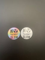 No You Won't Glow Retractable ID Badge Holder X-ray, humor, funny