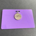 Xray Marker Holder With "Fueled by Iced Coffee & Anxiety" Charm, Coffee, PVC, ID Badge
