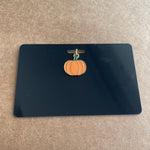 Xray Marker Holder With Pumpkin Charm, PVC, ID Badge