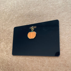 Xray Marker Holder With Pumpkin Charm, PVC, ID Badge