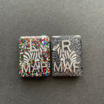 Zebra Xray Markers, With 2 or 3 Initials, Glitter, Rectangle, Zebra, Animal, Zoo