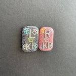 Holographic Paw Print Glitter, Rectangle Xray Markers, Glitter, Xray Tech Gift, With 2 or 3 Initials