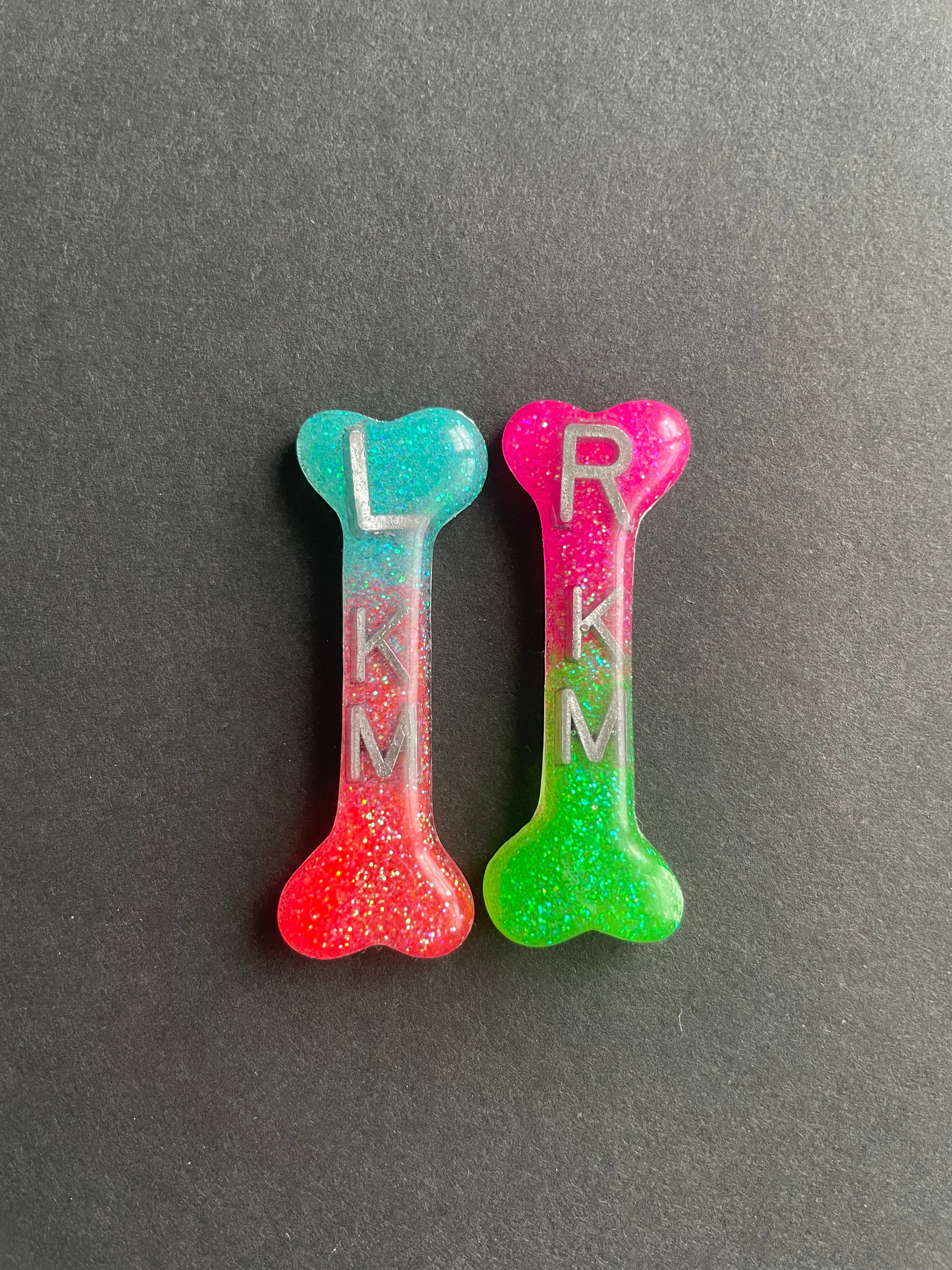 Two-Tone Long Bone Vertical Xray Markers, With 2 or 3 Initials, Radiology, Bones