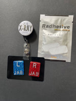 Student Xray Tech Bundle, Xray Markers, Large Rectangle, Badge Reel, Marker Holder, Radhesive, Radiology, Clinical