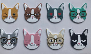 Sassy Cat Xray Markers, Rectangle, Glitter, Cat X-ray Markers, With 2 or 3 Initials