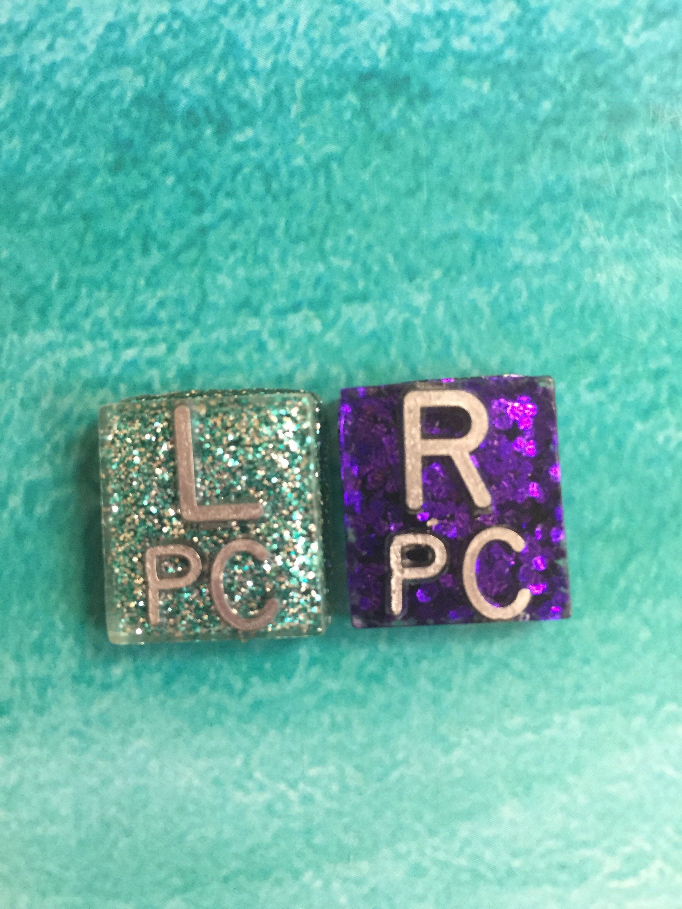 Mini Square Glitter Xray Markers