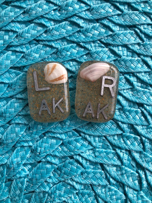 Summer Xray Markers, Beach Xray Markers, Seashells and Sand, X-ray Markers 2 Initials