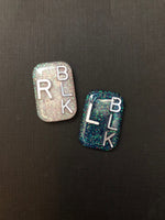 Pretty Glitter Xray Markers Rectangle 3 Initials