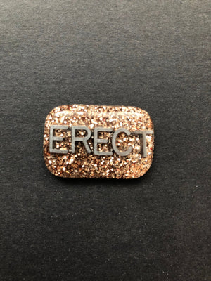 Erect Upright Xray Marker, Glitter, Small Rectangle