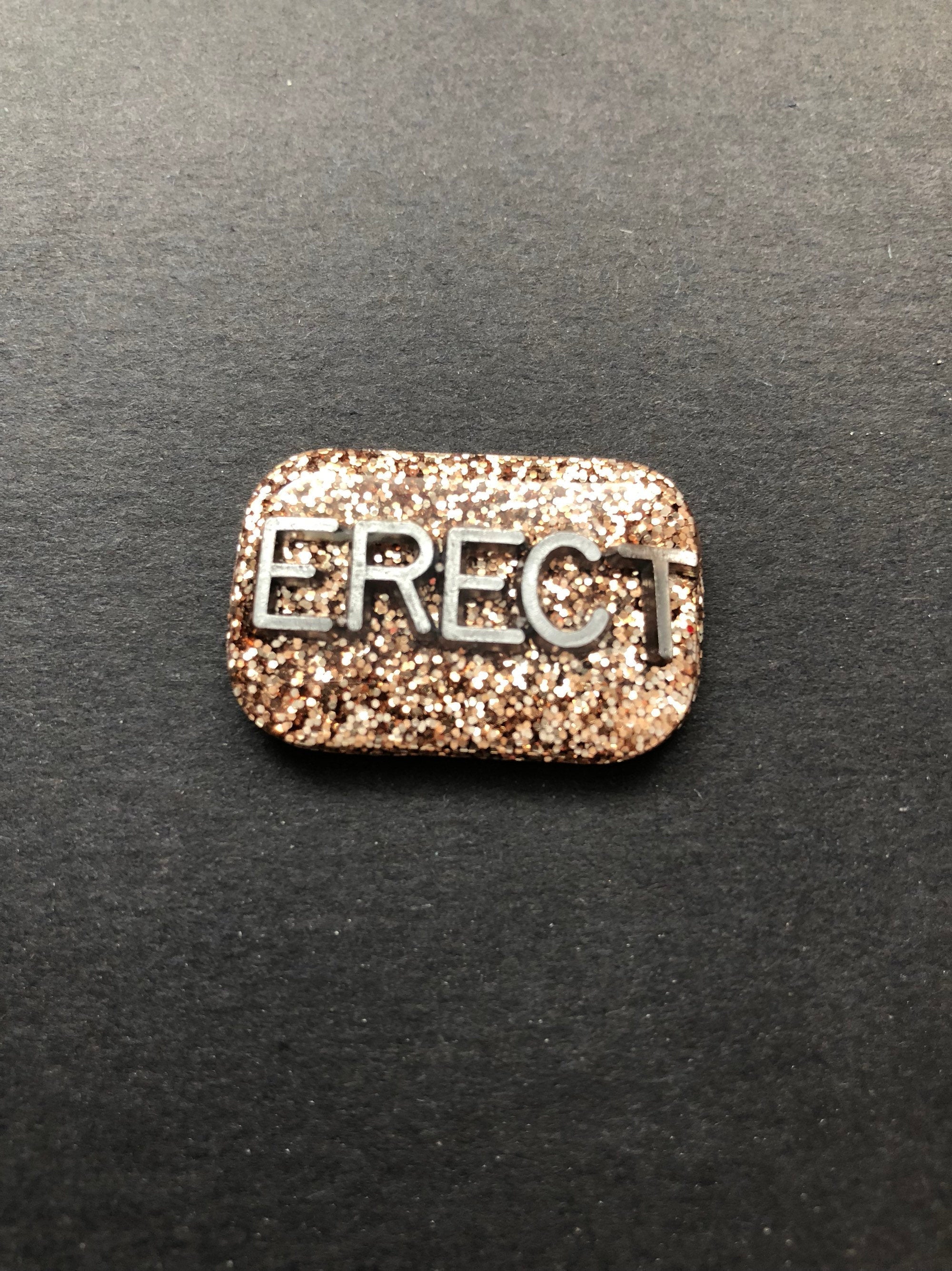 Erect Upright Xray Marker, Glitter, Small Rectangle