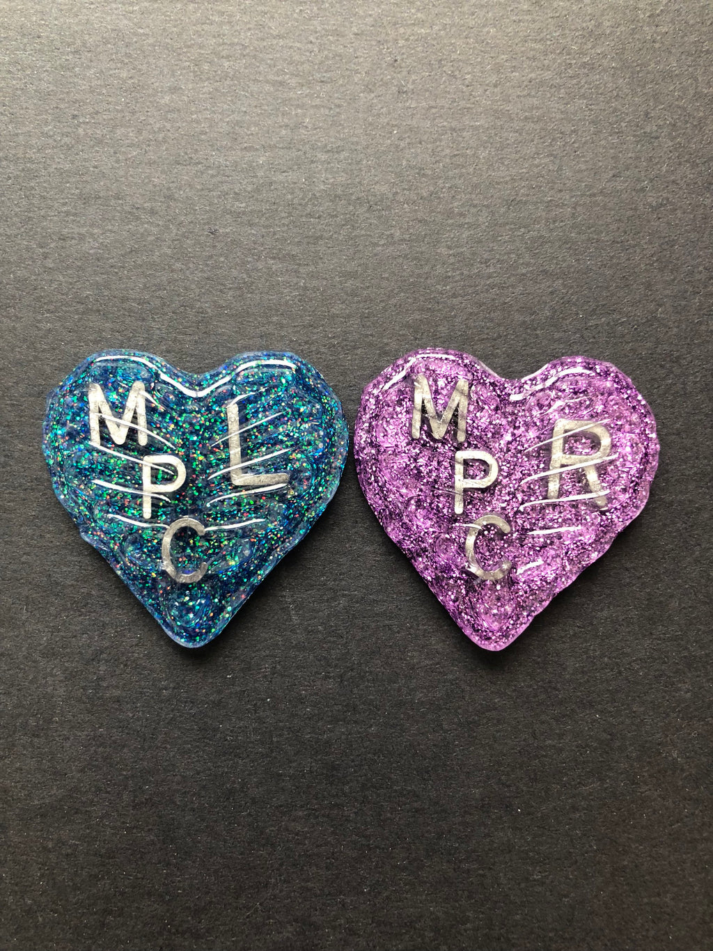 Heart Thorax Xray Markers, Ribcage, Glitter, With 2 or 3 Initials, Love, Pretty, Xray Tech Gift