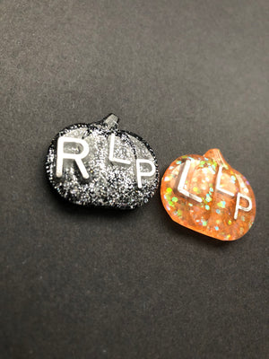 Pumpkin Xray Markers With 2 Initials, Halloween, Fall, Thanksgiving, Black and Orange, Cute