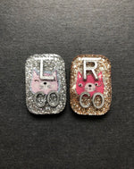 Cute Kitty Cat Xray Markers, Rectangle, Glitter, Cat X-ray Markers, 2 or 3 Initials